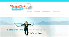 Desktop Screenshot of albuquerquedonations.com