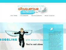 Tablet Screenshot of albuquerquedonations.com